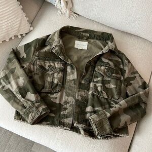 Crop Camo Jacket